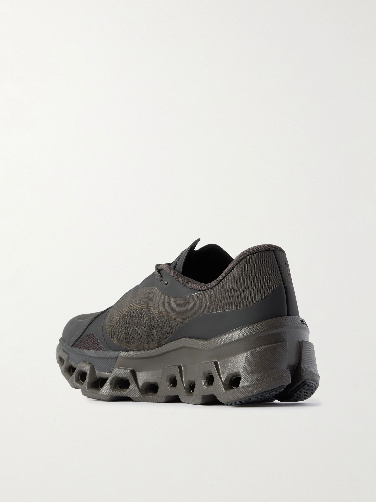 + Post Archive Faction Cloudmonster 2 rubber-trimmed mesh sneakers Chocolate - 3