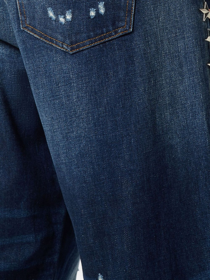 Beach Boy Fit star-studded distressed jeans 4