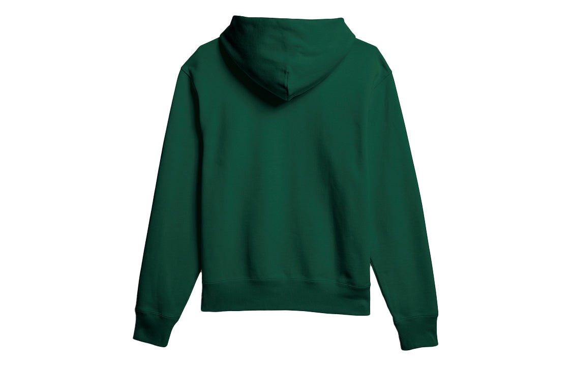 adidas originals x Pw Basics Hood Embroidered Monogrammed Hooded Sweater Unisex Green GM1944 - 2
