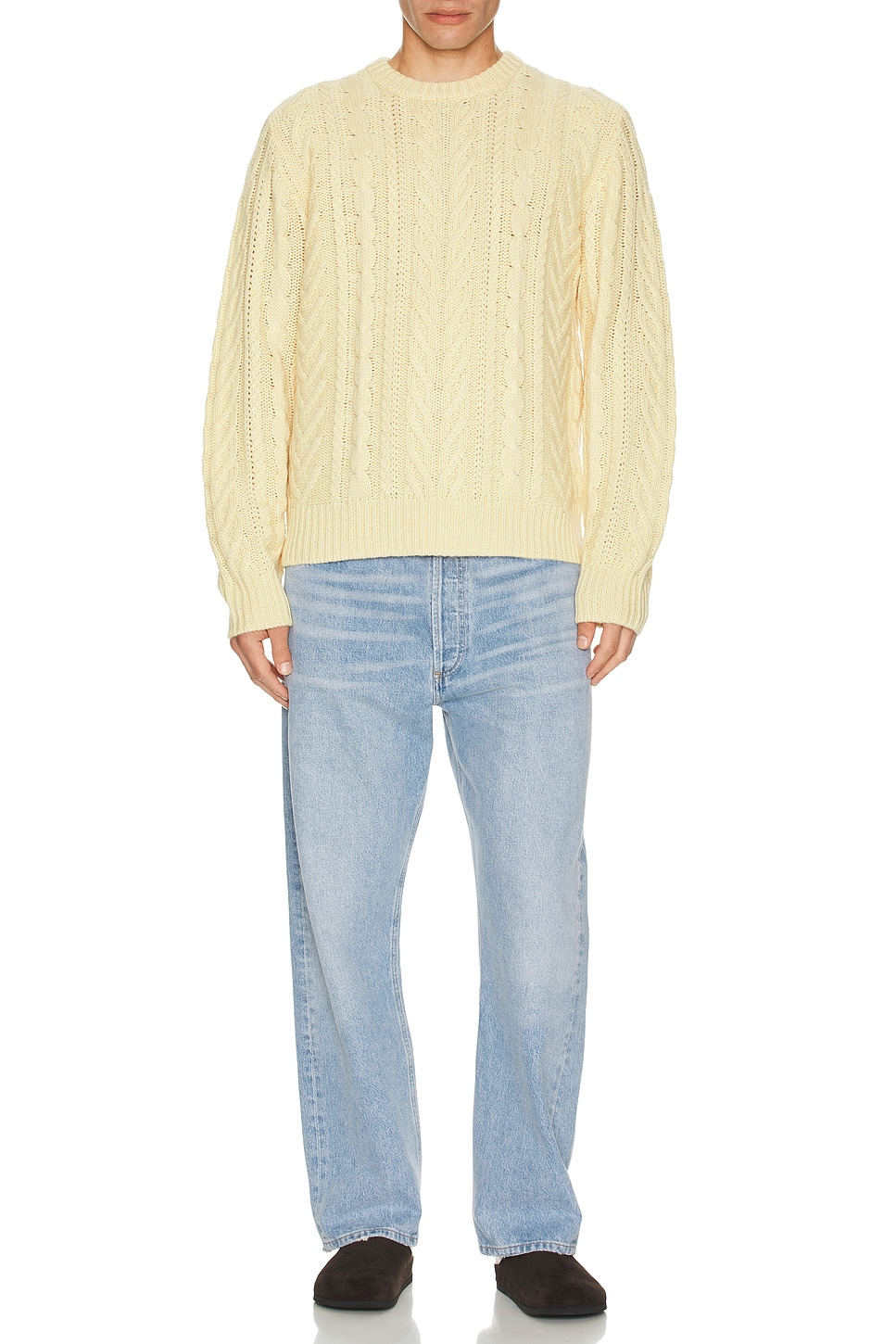 Fisherman Crew Neck Sweater - 4