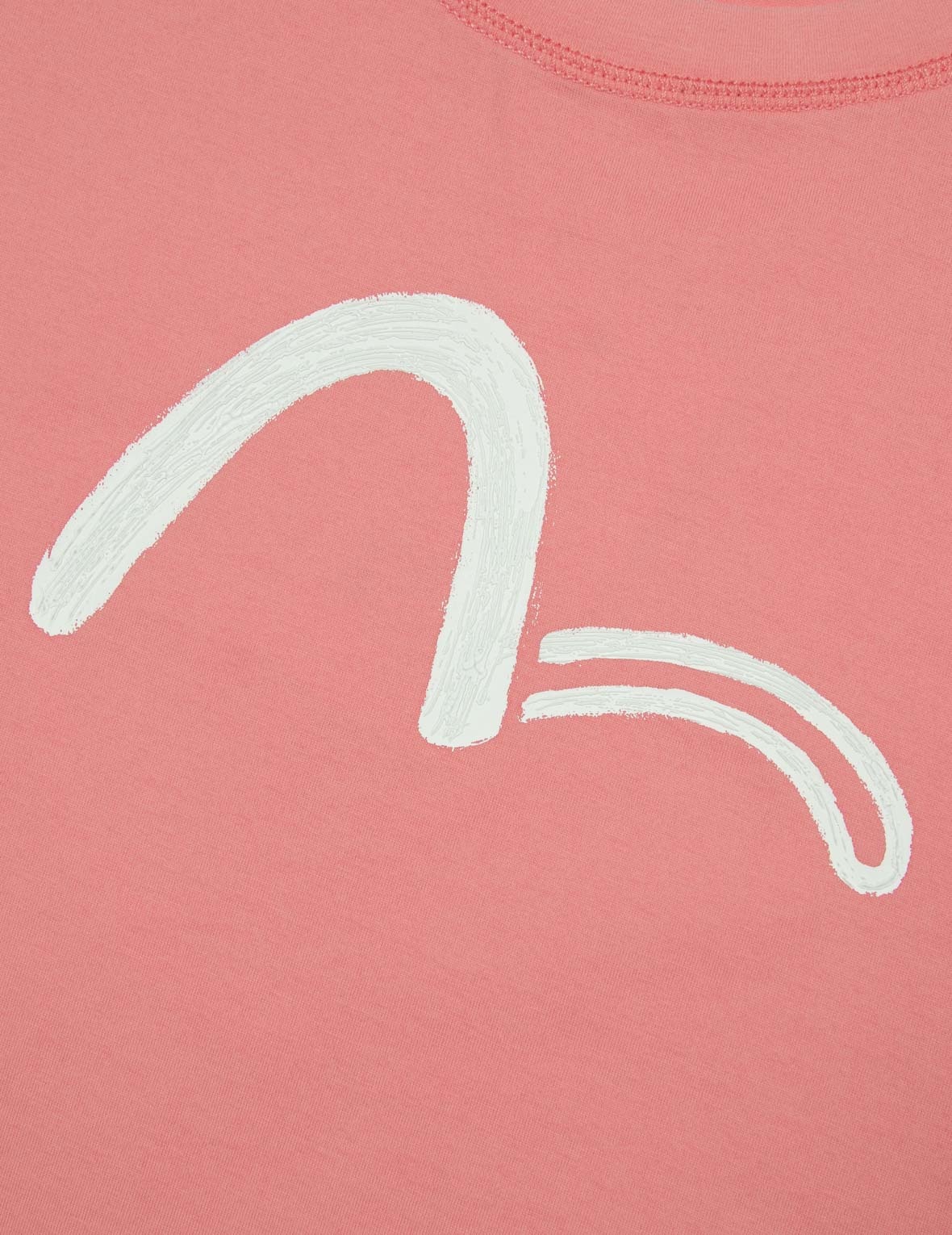 Brush Art Kamon Logo Printed Cropped T-shirt - 8