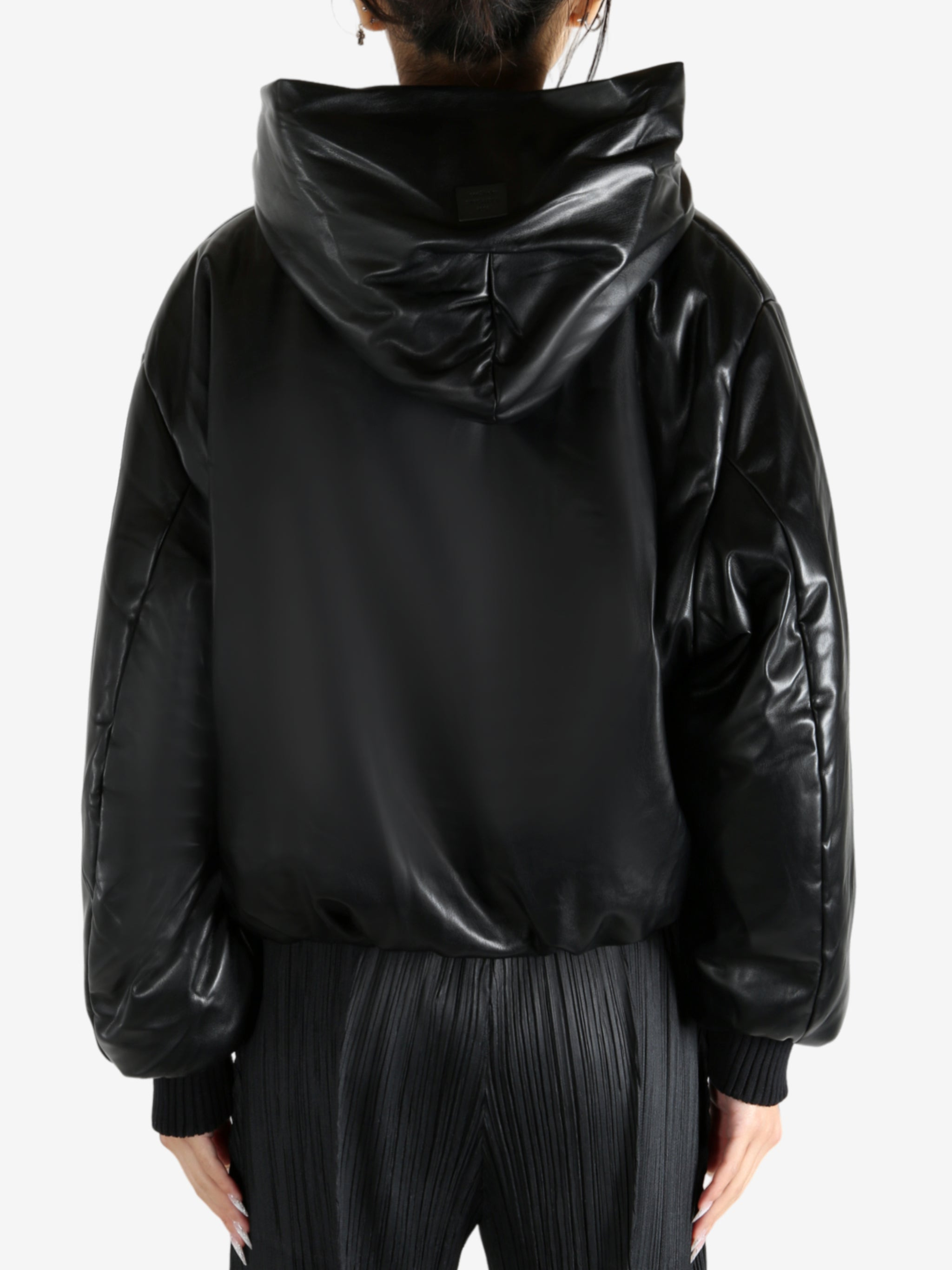 ACNE STUDIOS - Women Leather Bomber Jacket - 3