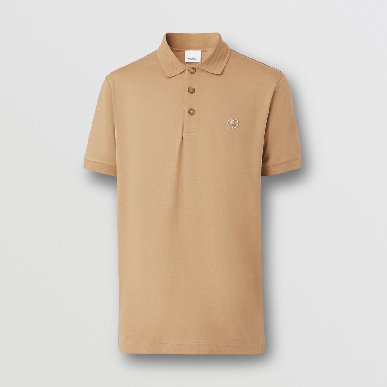 Monogram Motif Cotton Silk Polo Shirt - 1