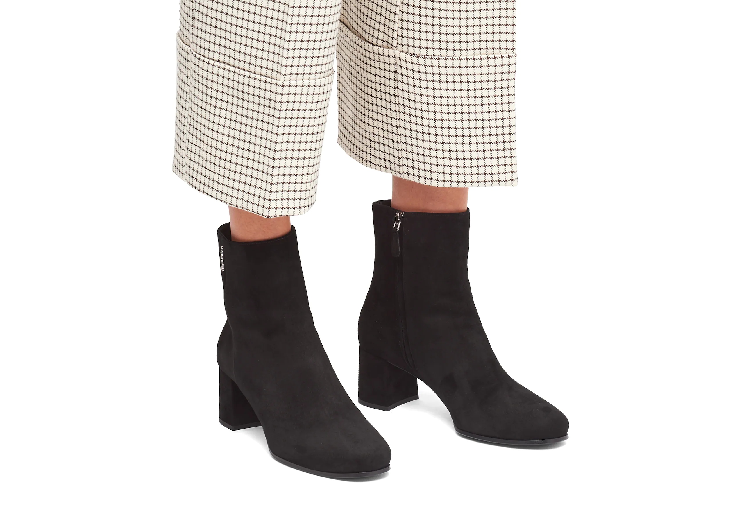 Ellie 55
Suede Heeled Boot Black - 5