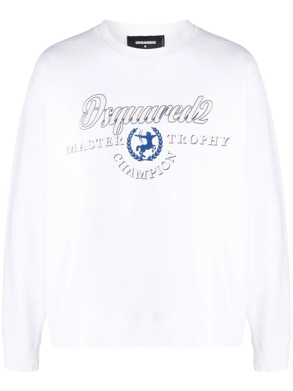 logo-print cotton sweatshirt - 1