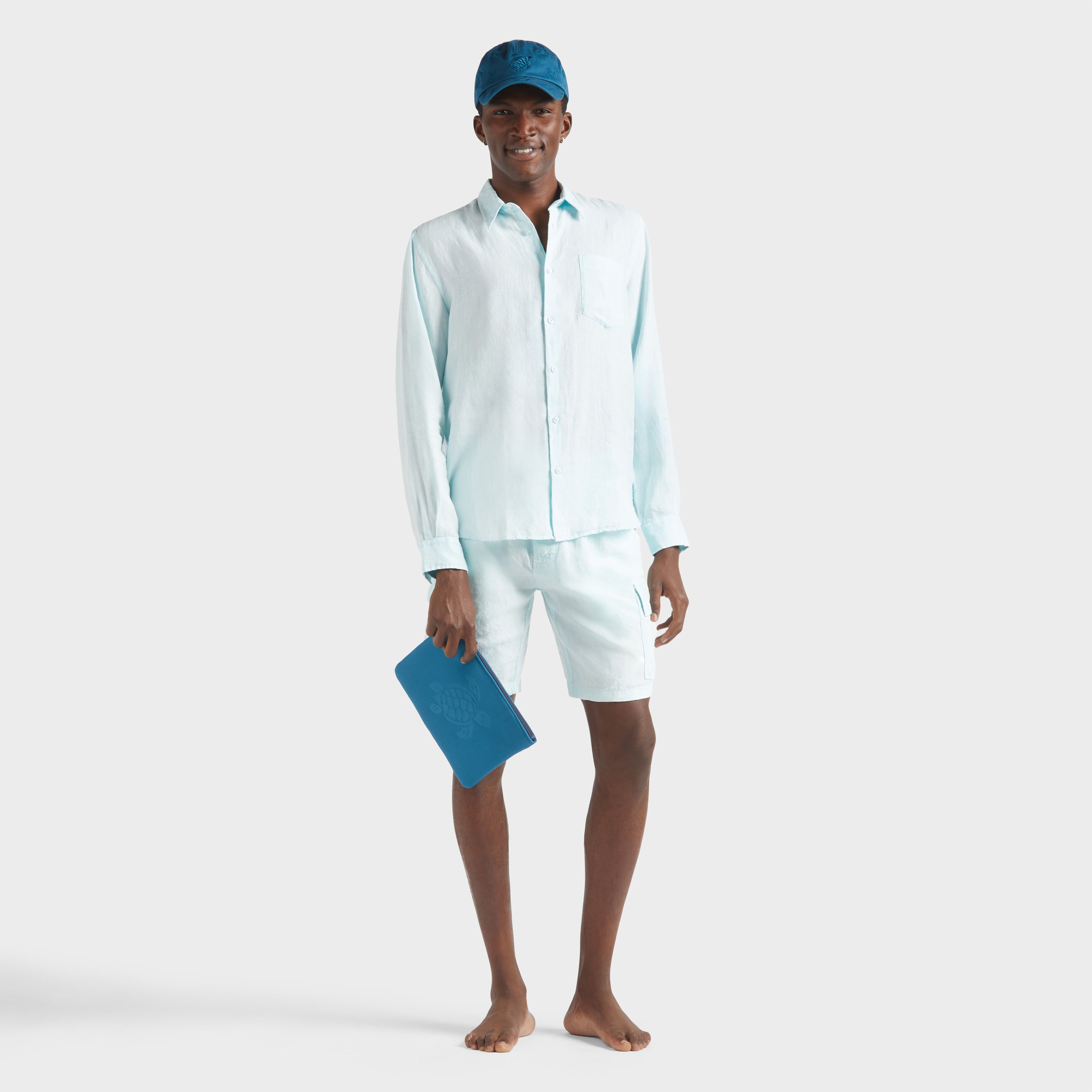 Men Linen Shirt Natural dye - 5