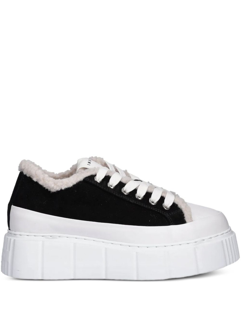 Matilda Curly fleece platform sneakers 1