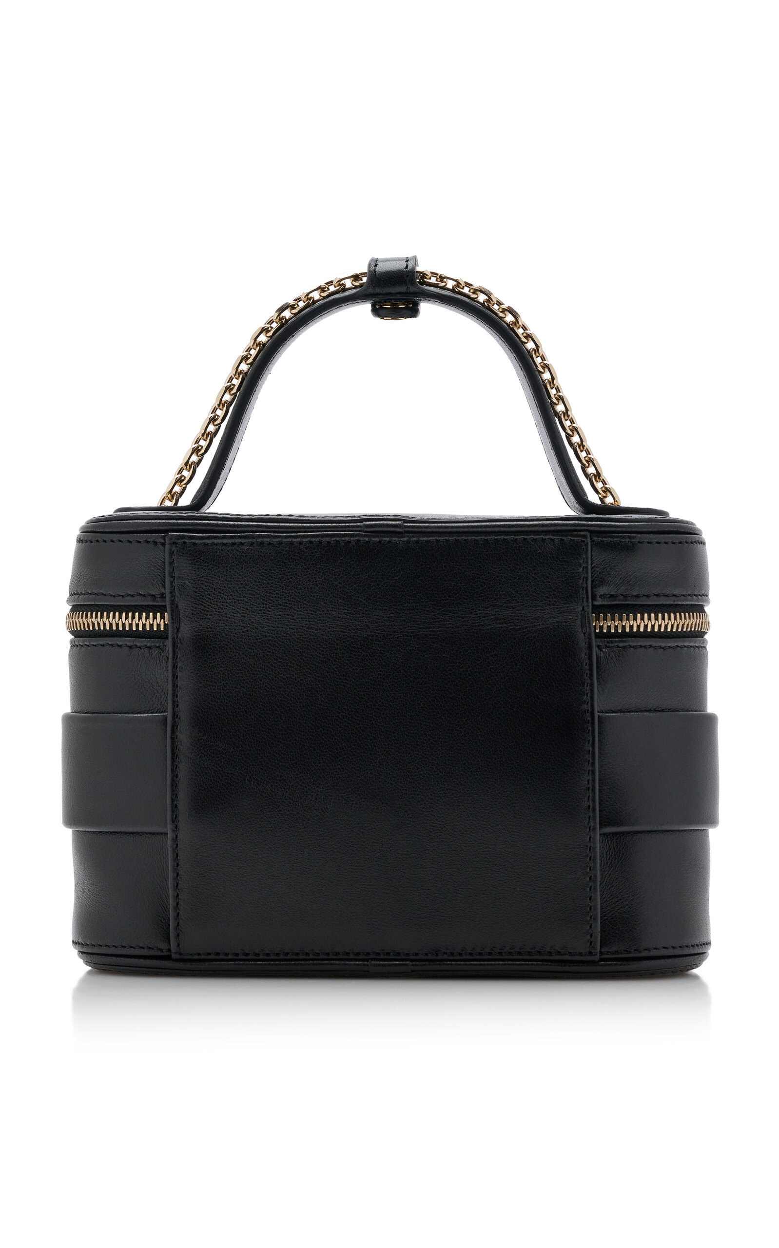 Crystal-Buckle Leather Vanity Micro Bag black - 5