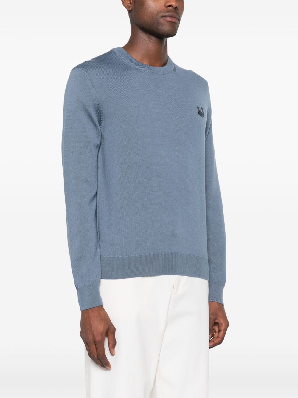 Bold Fox Head-patch sweater - 3