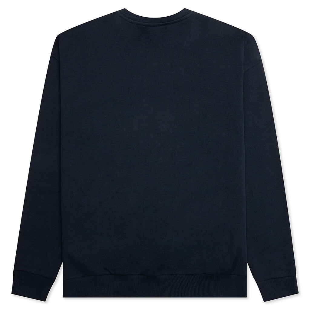 LOGO EMBROIDERY SWEATSHIRT - NAVY - 2