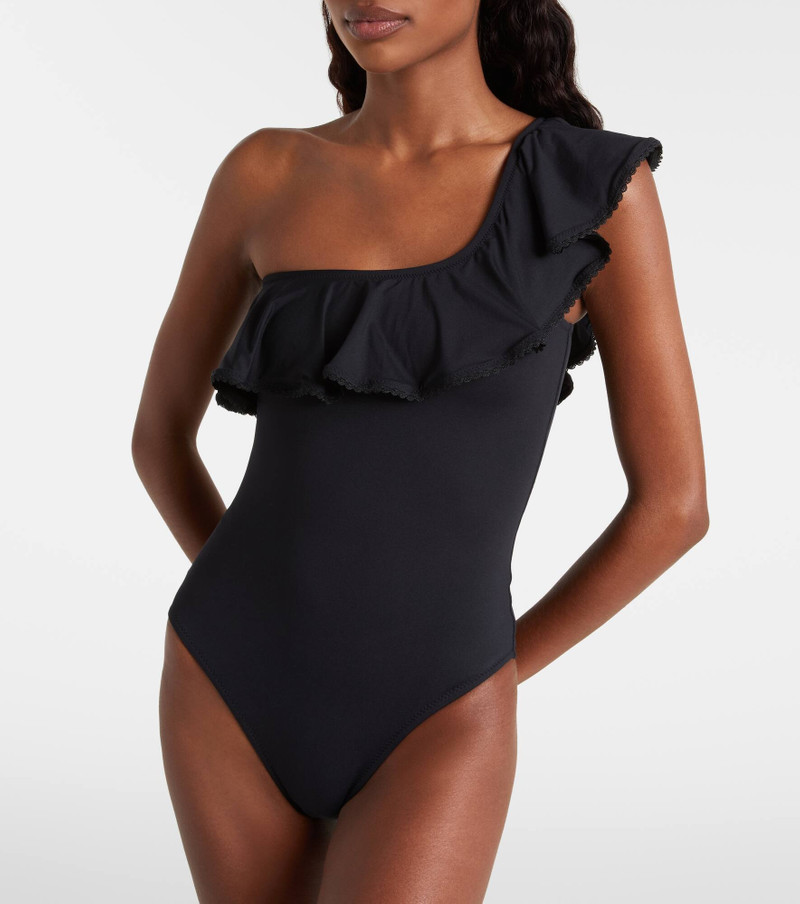 MELISSA ODABASH Tennessee ruffled one-shoulder swimsuit outlook