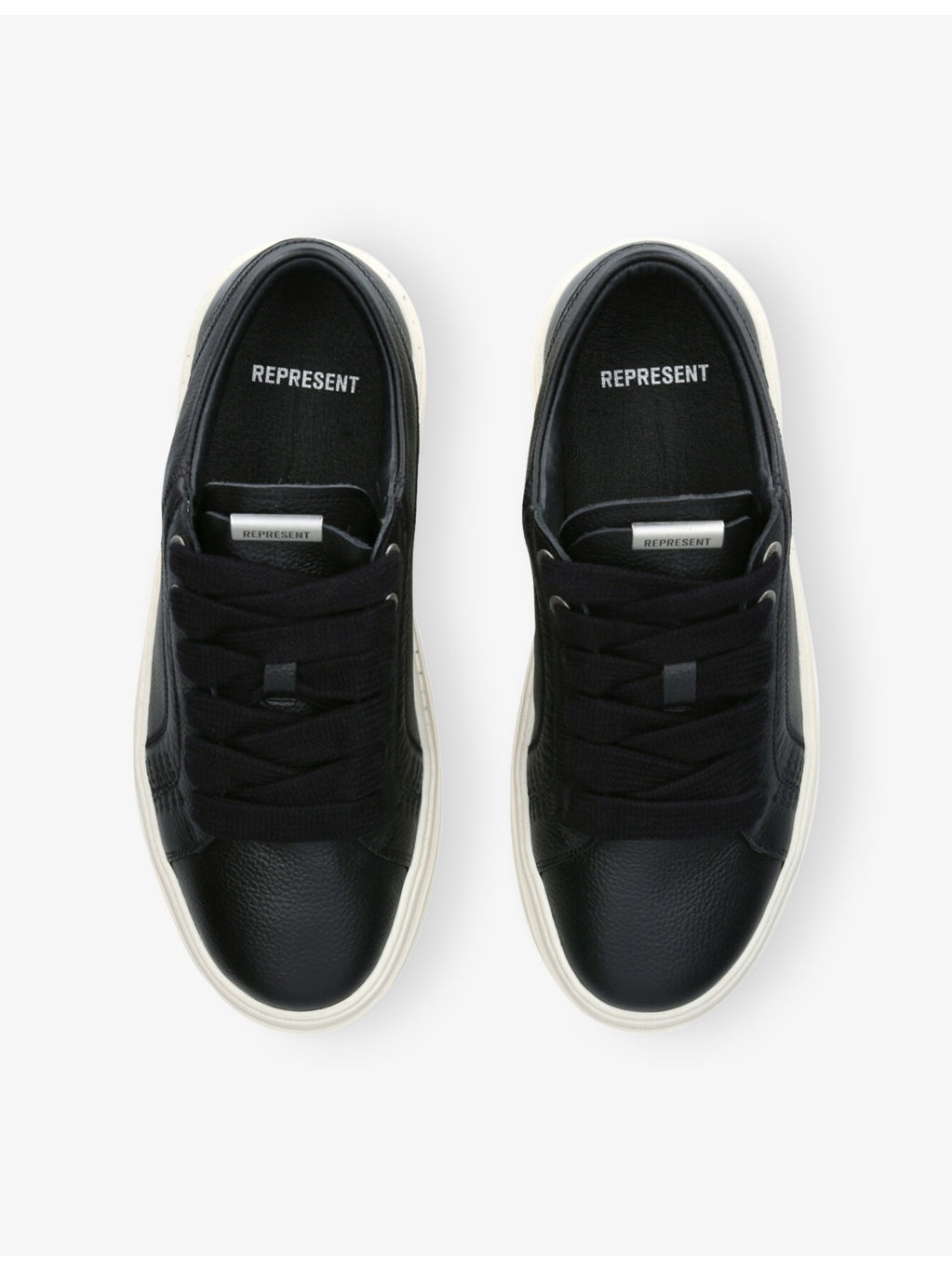 HTN Tumble Mix Leather Low-Top Trainers - 2