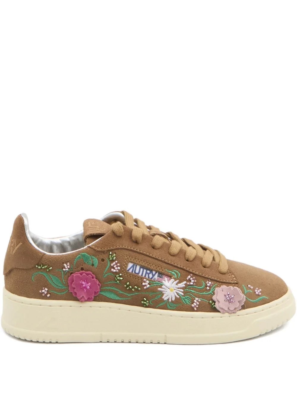 floral-embroidered Dallas sneakers - 1