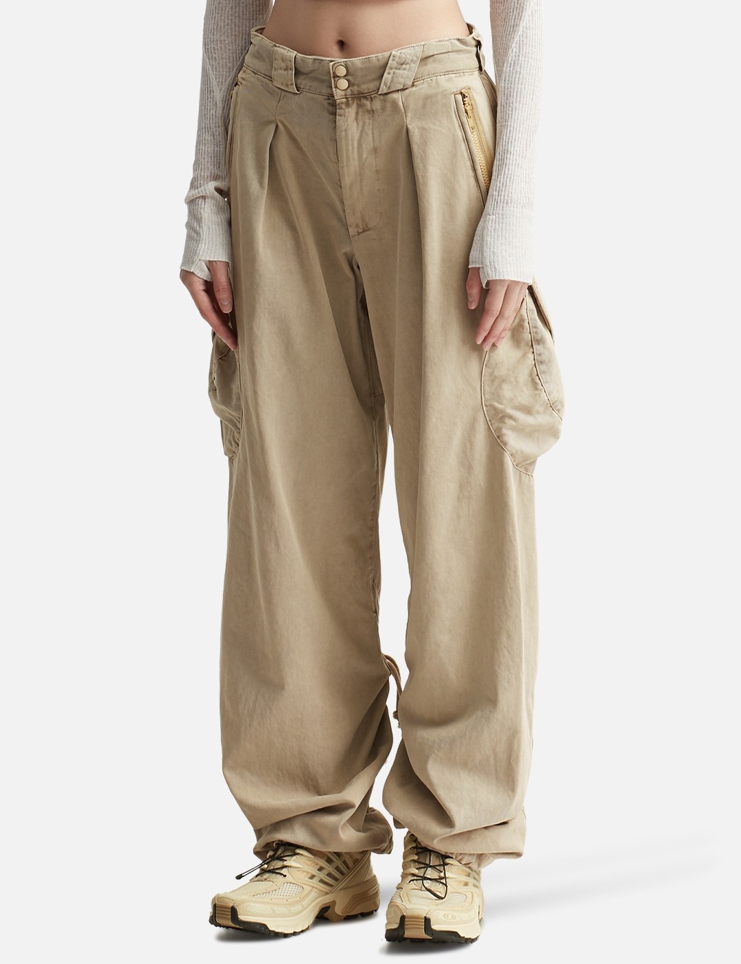 HYEIN SEO WASHED CARGO PANTS | REVERSIBLE