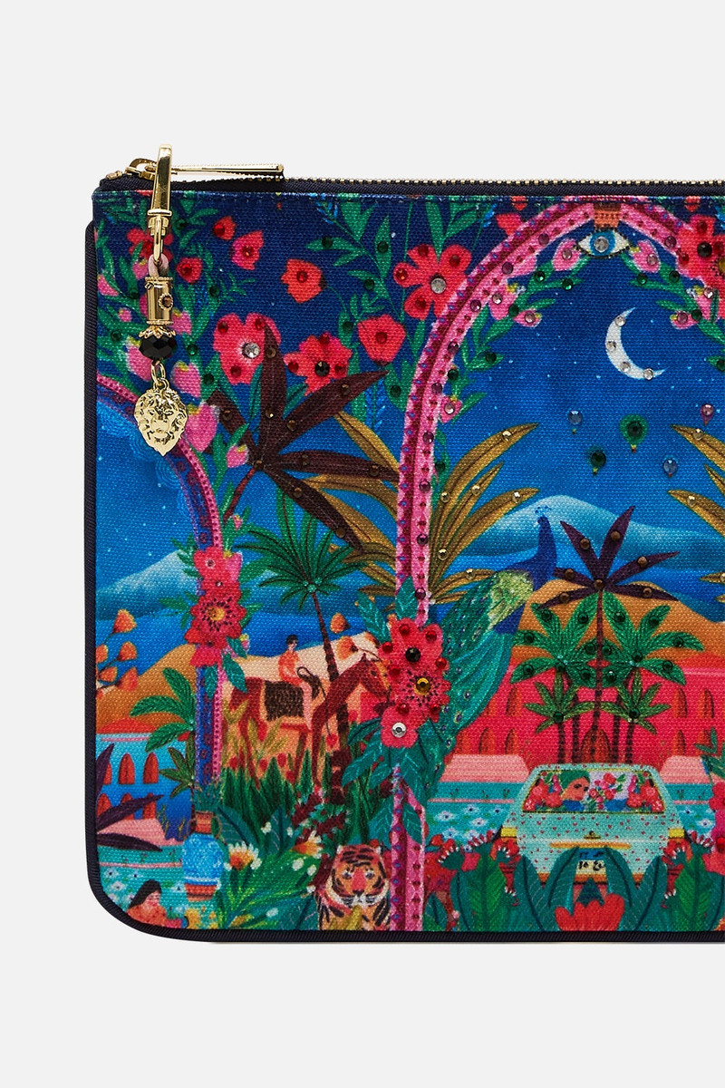 CAMILLA SMALL CANVAS CLUTCH outlook