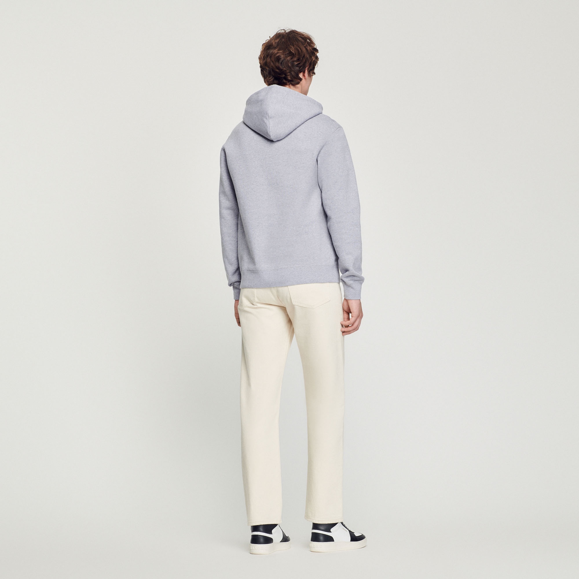 Hoodie sweatshirt with logo embroidery - 6