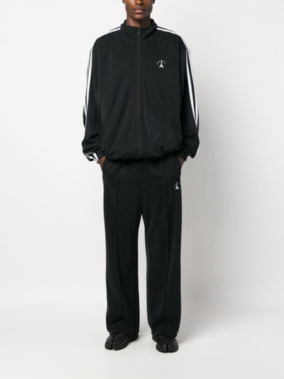 doublet logo-embroidered stripe-detail track pants outlook