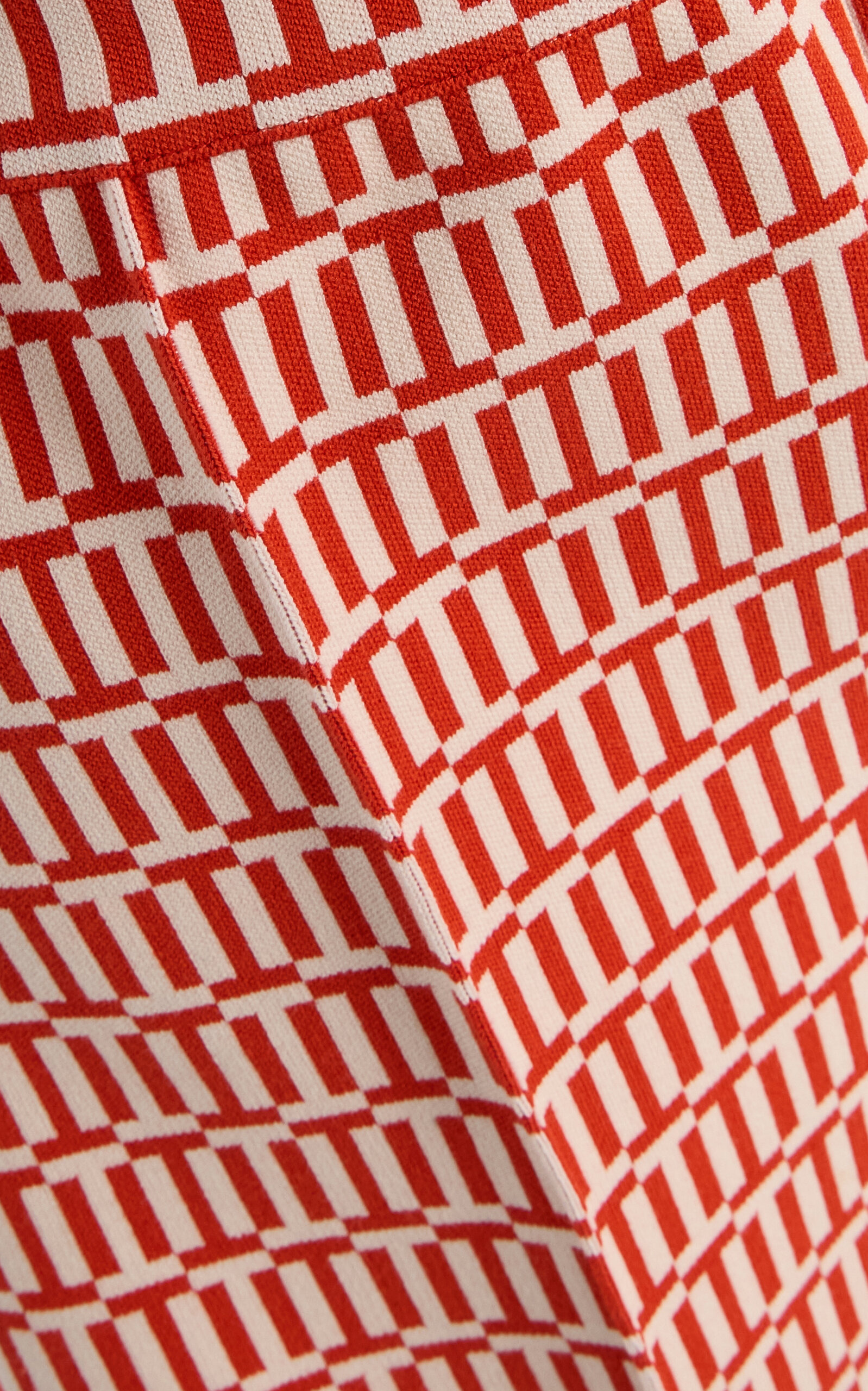 Savannah Striped Cotton Shorts orange - 5