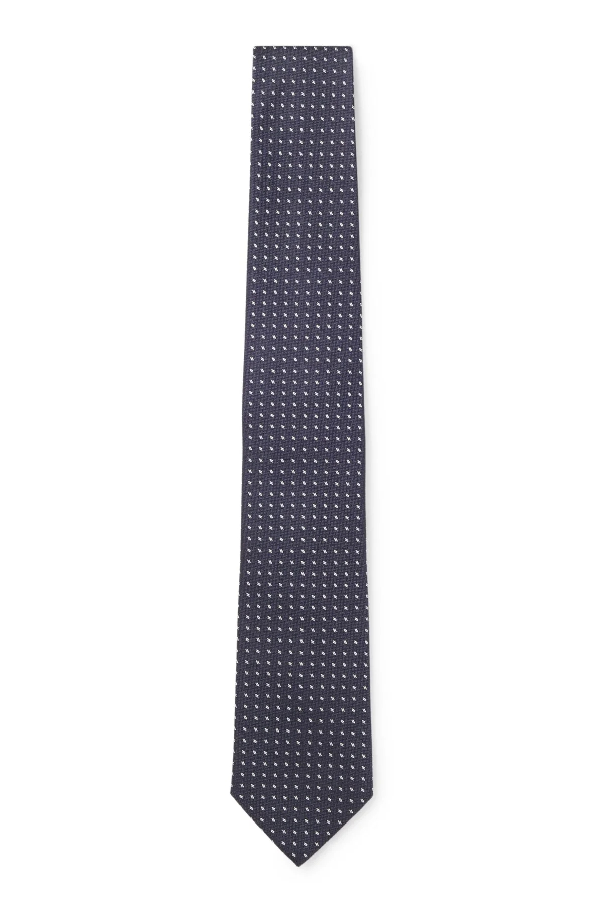 SILK JACQUARD TIE WITH A MICRO PATTERN - 1