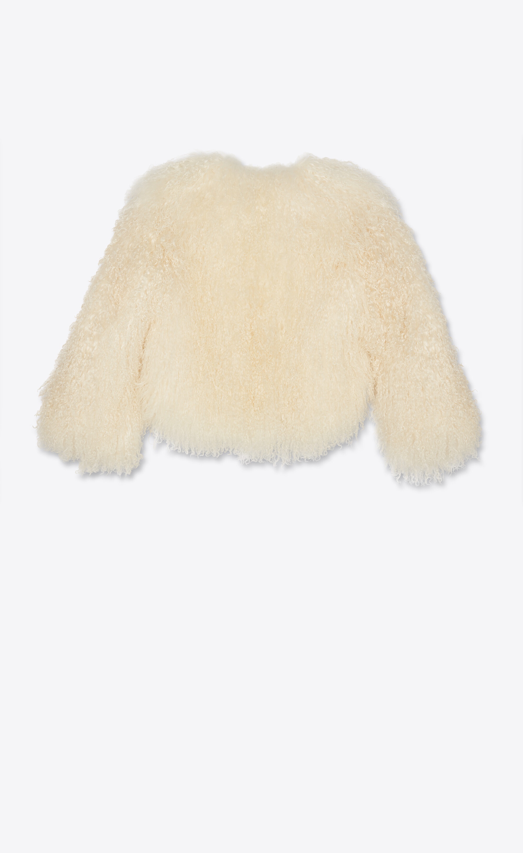 short jacket in mongolian goat hair - 2