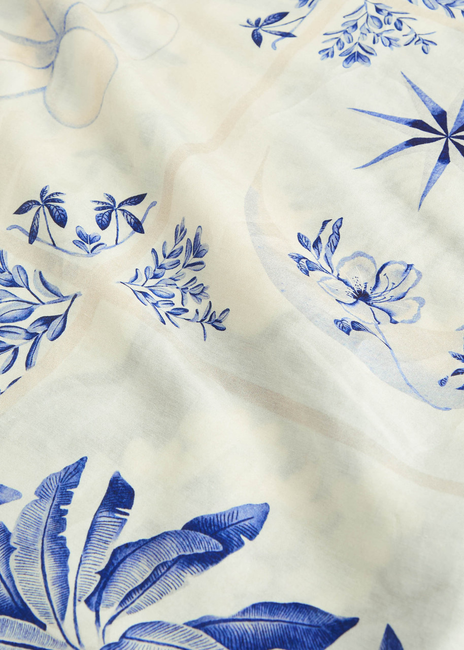 Agua BY Agua Bendita X Andrea Wild Lavanda Floral-print Cotton-blend Sarong - 5