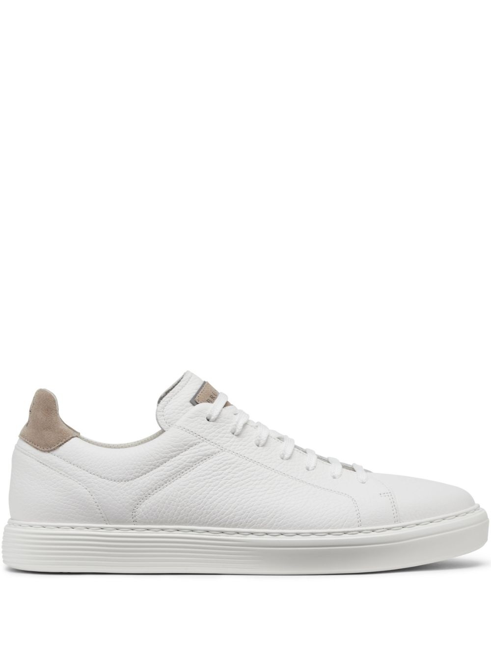 panelled low-top sneakers - 1