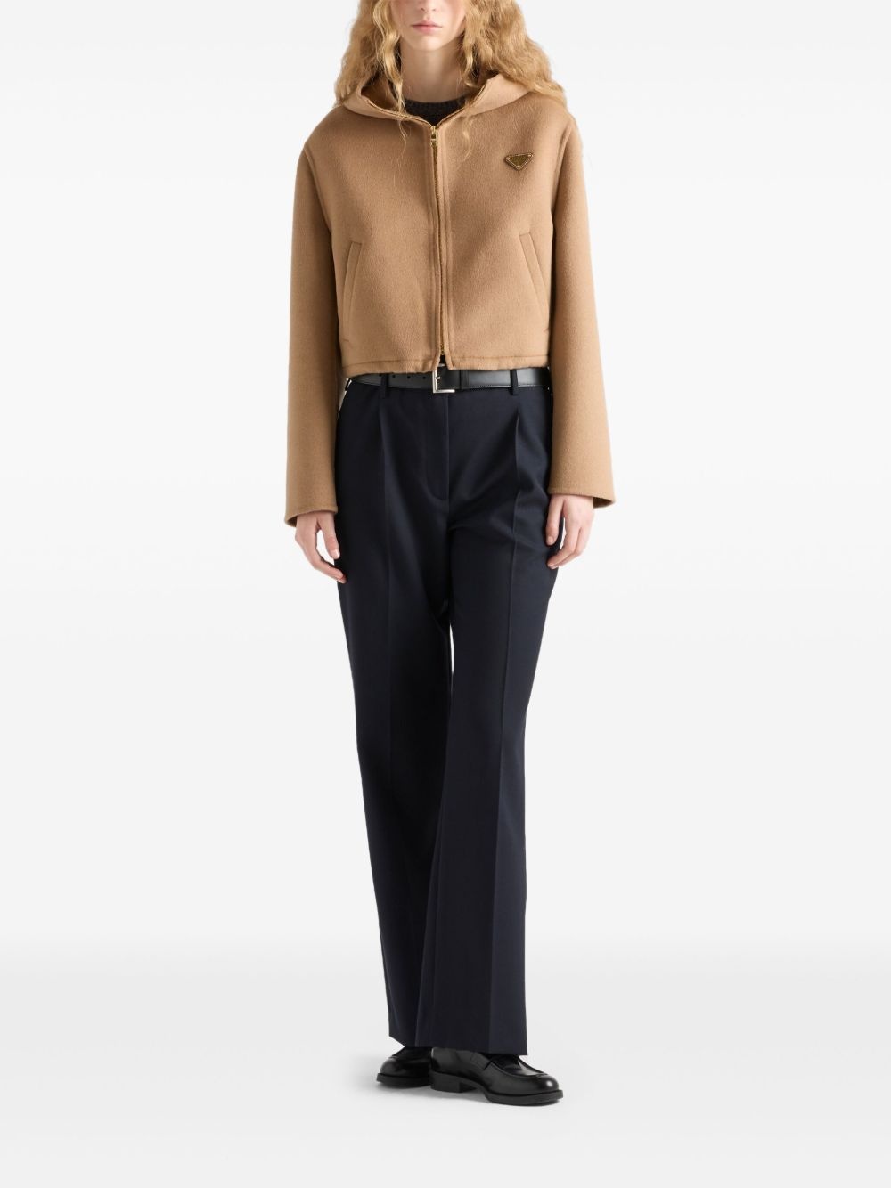 triangle-logo blouson jacket - 2