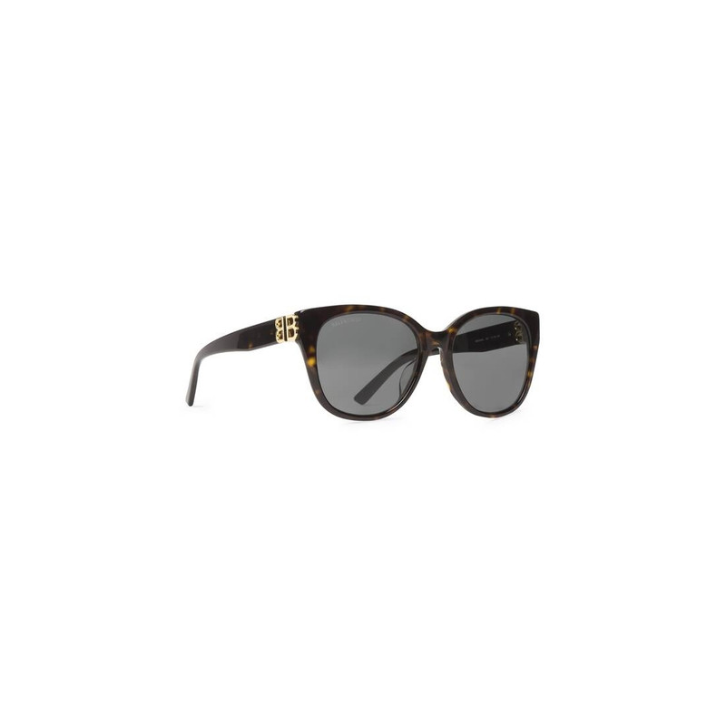 BALENCIAGA Women's Dynasty Cat Sunglasses in Dark Havana outlook