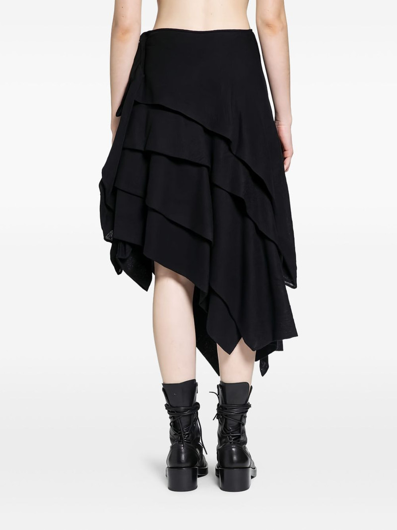 tucked stitched midi skirt 4