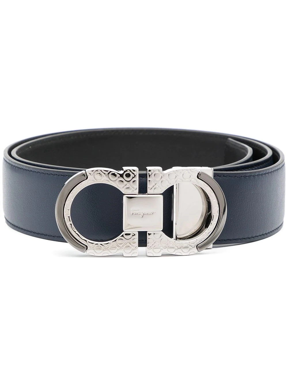 FERRAGAMO Salvatore Ferragamo Man Midnight Blue Leather