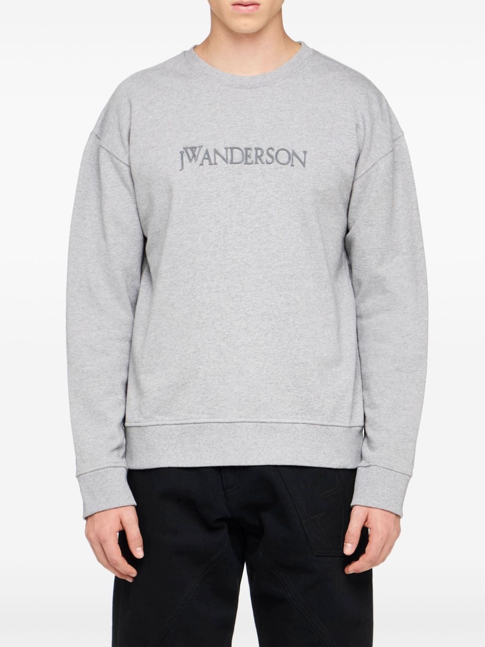 logo-embroidered sweatshirt - 3