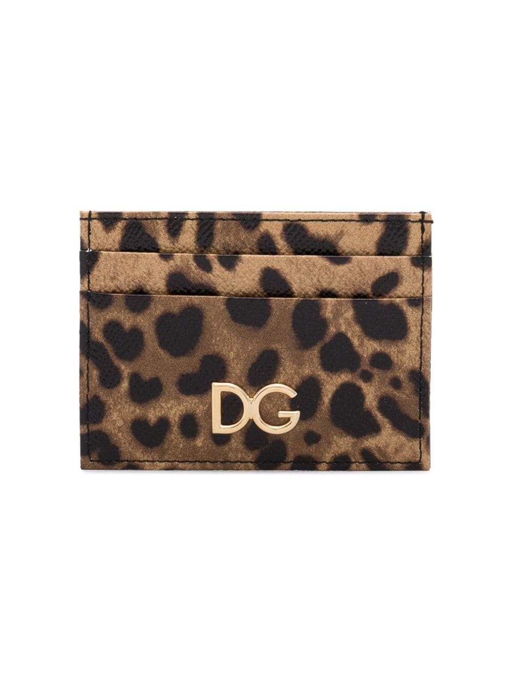 leopard print cardholder - 1