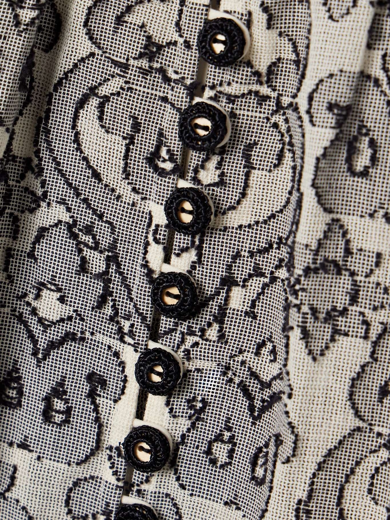 Zimmermann Wylie belted embroidered cotton mini dress Gray
