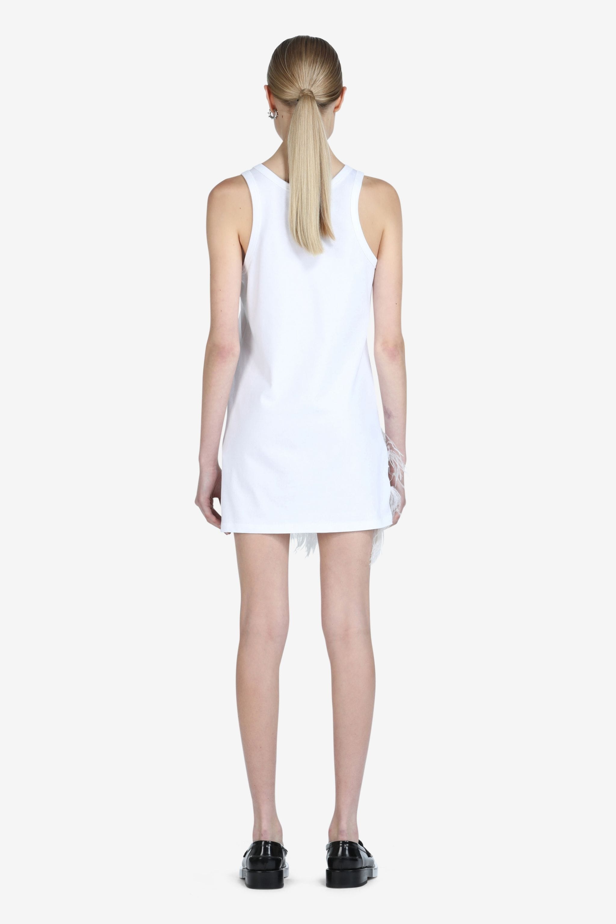 FEATHER-TRIMMED MINI DRESS - 2
