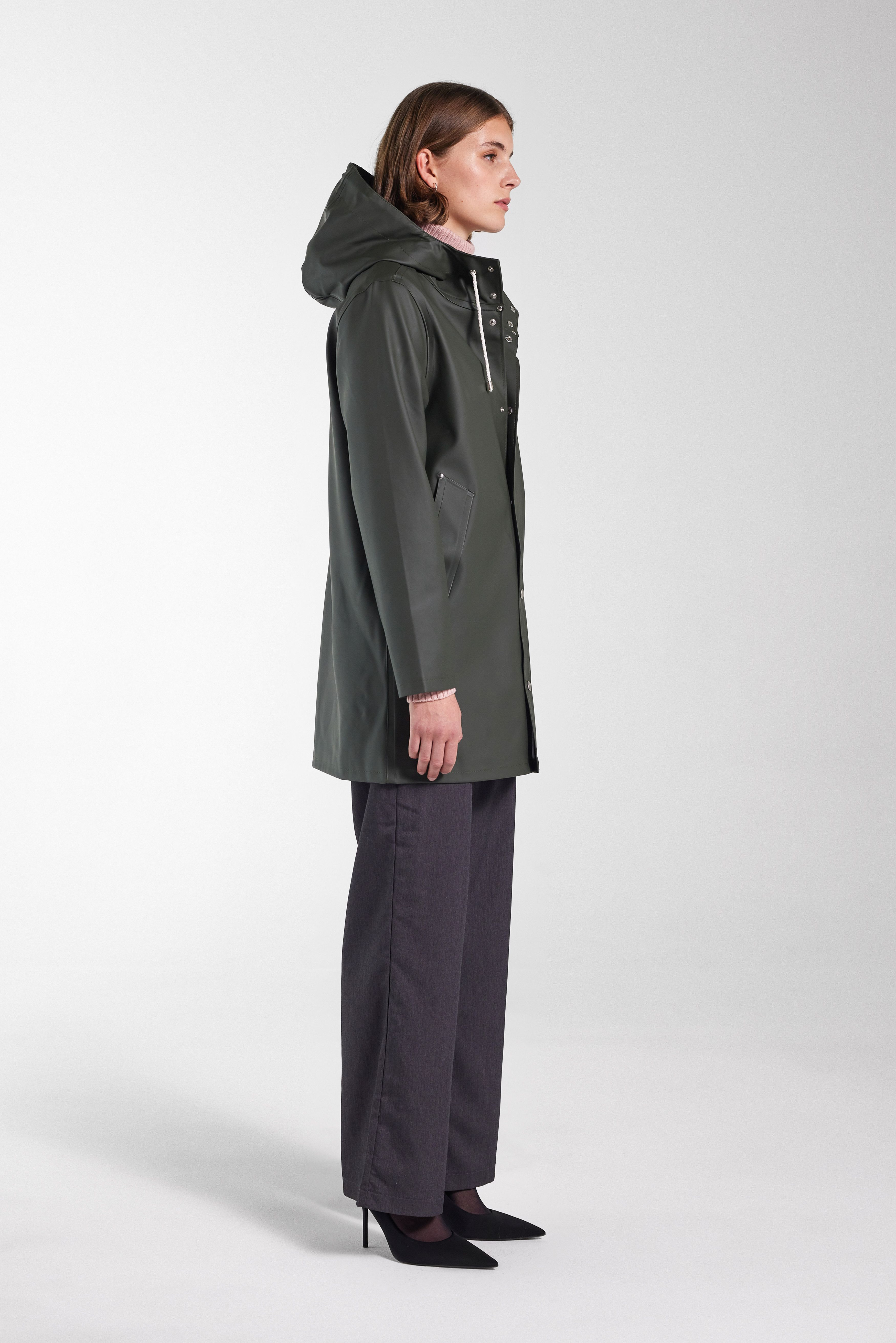 Stockholm Raincoat Green - 3