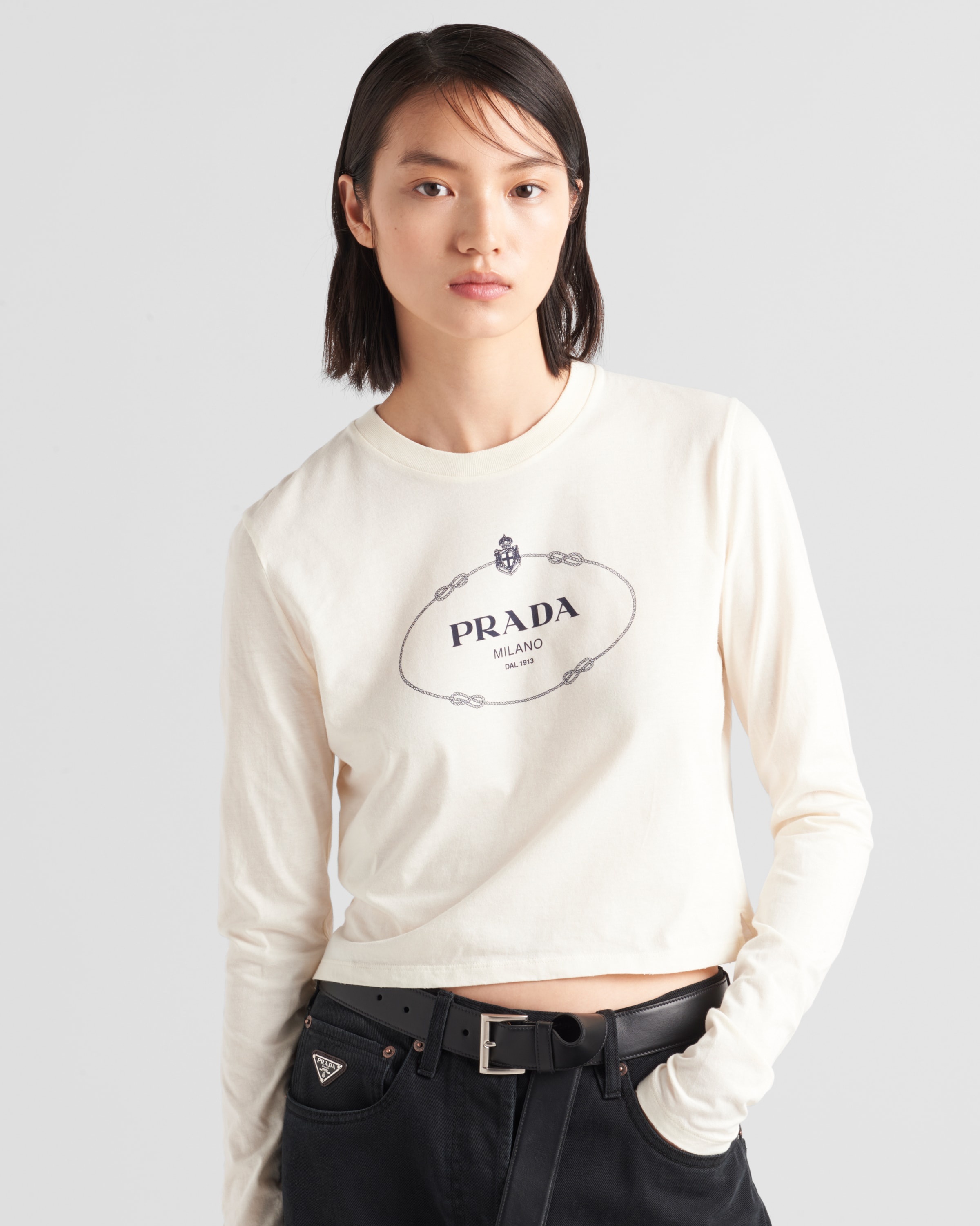 Print jersey top - 4