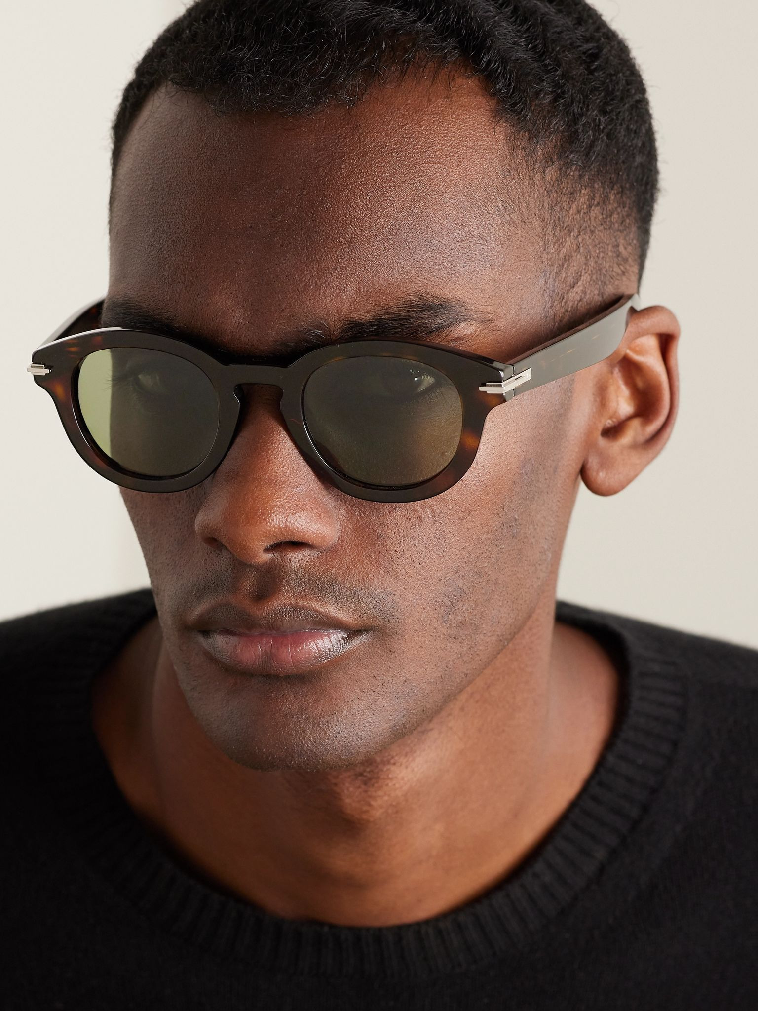 DiorBlackSuit R5I Round-Frame Acetate Sunglasses Tortoiseshell - 2
