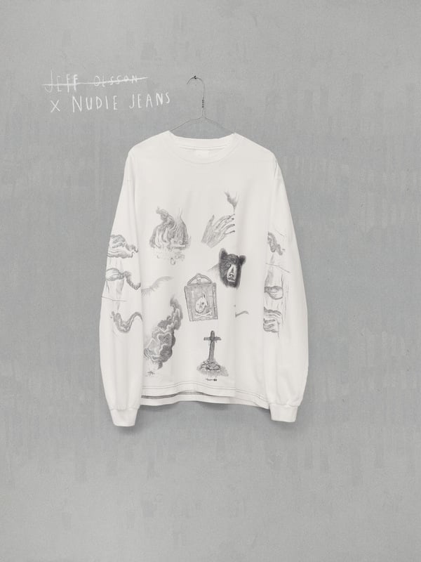 Rudi Doodle T-Shirt Offwhite - 1