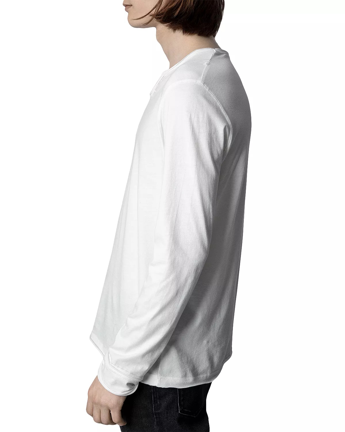 Monastir Cotton Long Sleeve Henley - 4