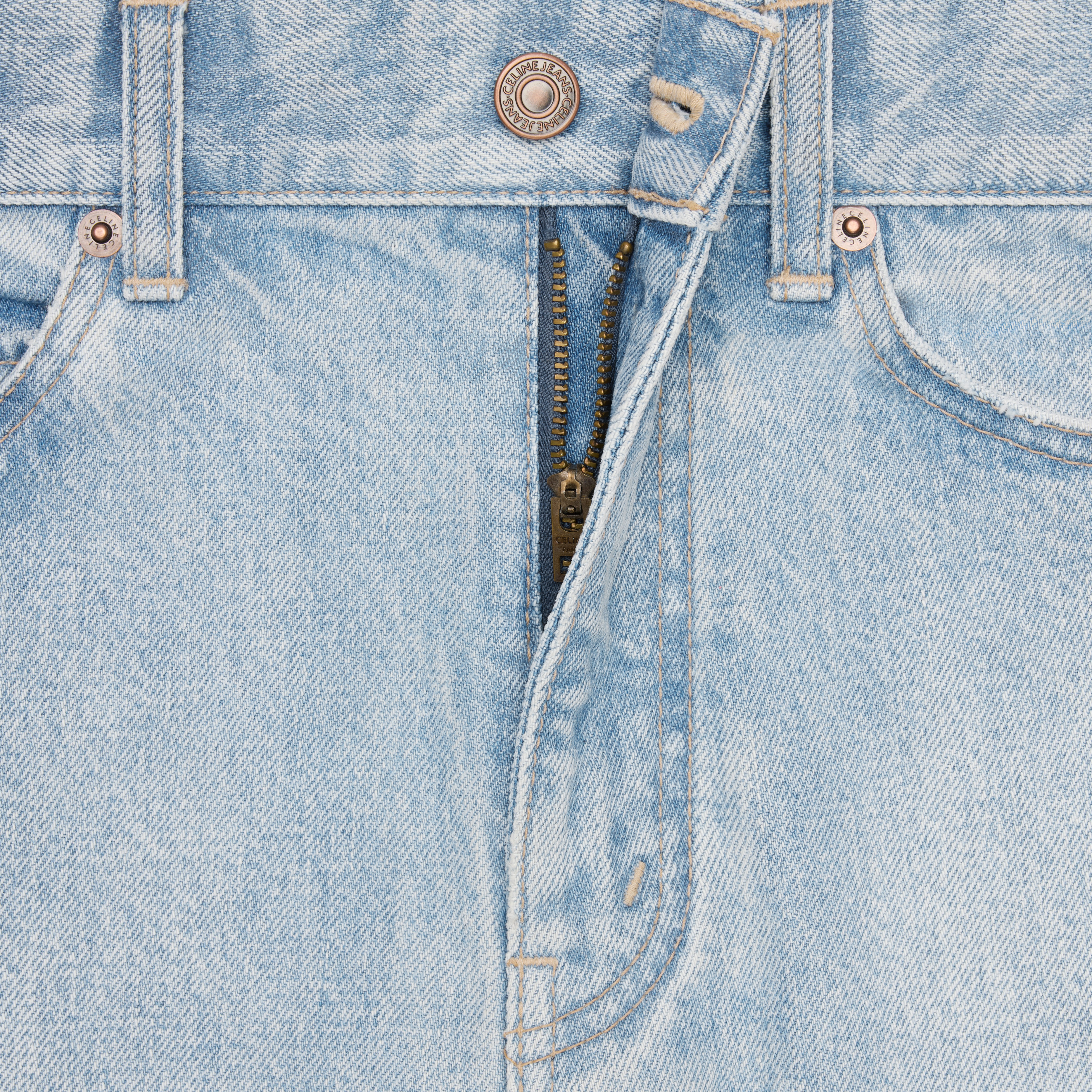 margaret jeans in anglais rinse wash denim - 4