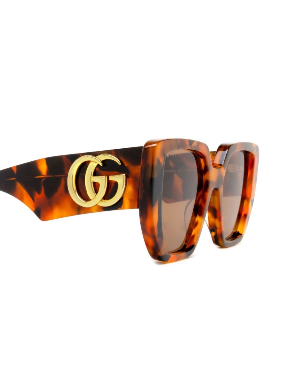 tortoiseshell square-frame sunglasses - 3