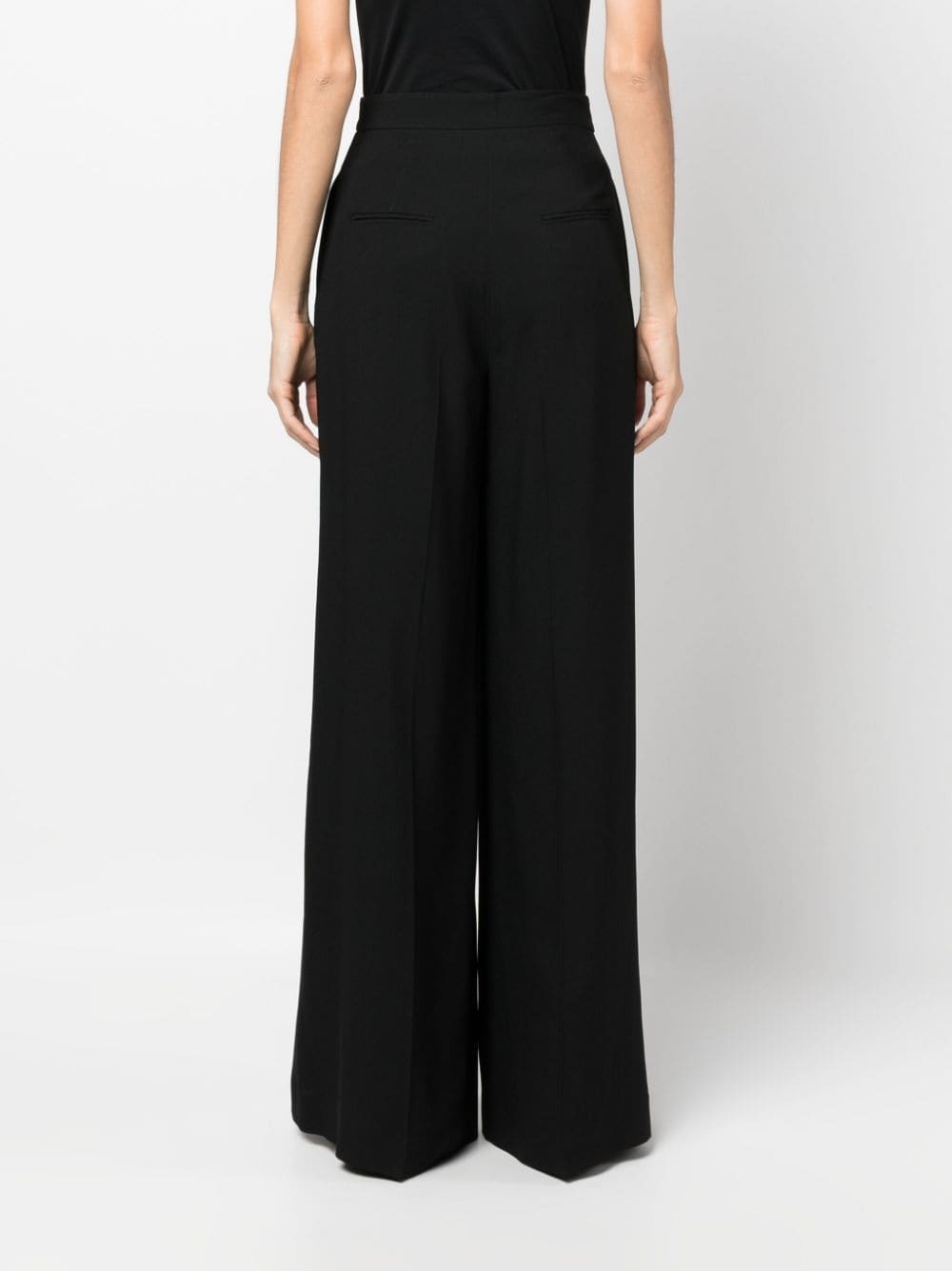 high-waisted wide-leg trousers - 4