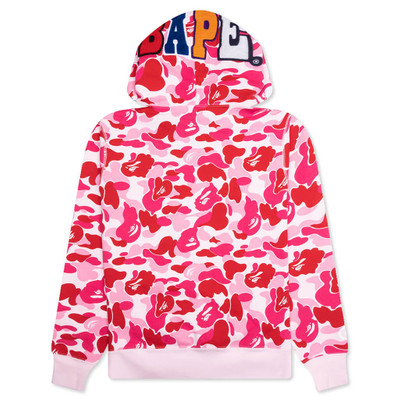 A BATHING APE® ABC CAMO 2ND APE PULLOVER HOODIE - PINK outlook