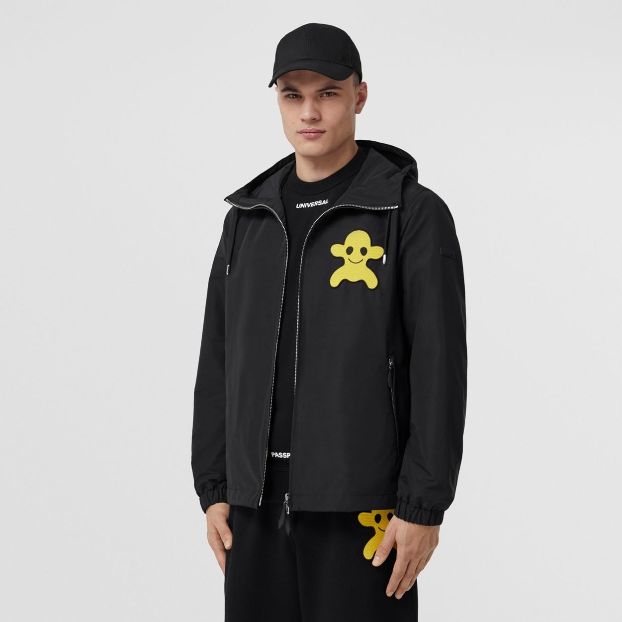 Monster Graphic Appliqué Hooded Jacket - 7