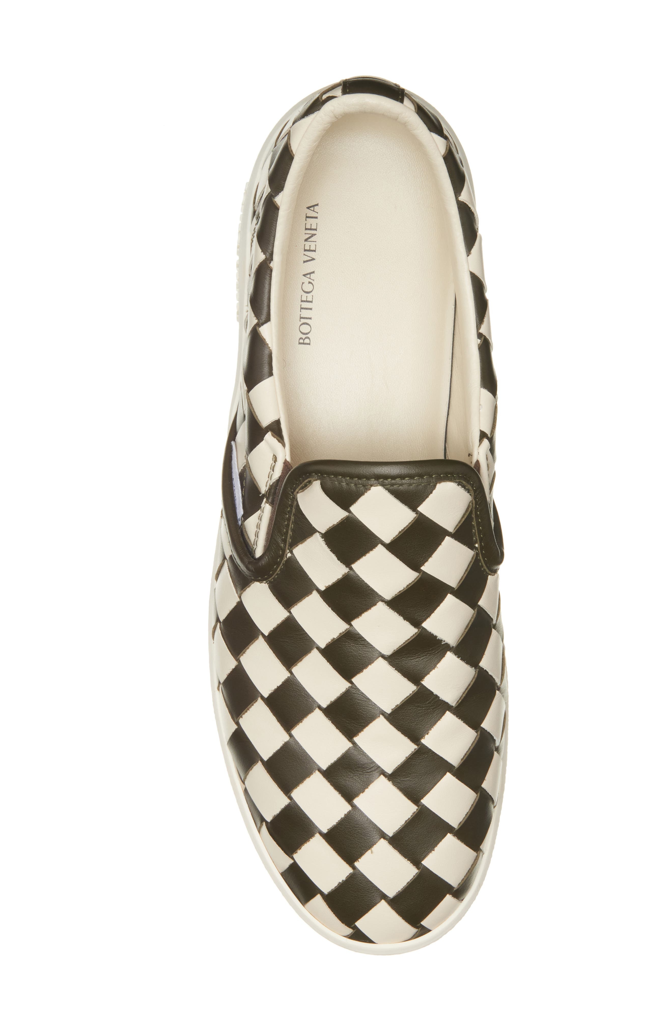 Bottega Veneta Sawyer Intrecciato Slip-On Sneaker in Sea Salt/Khaki at Nordstrom - 5