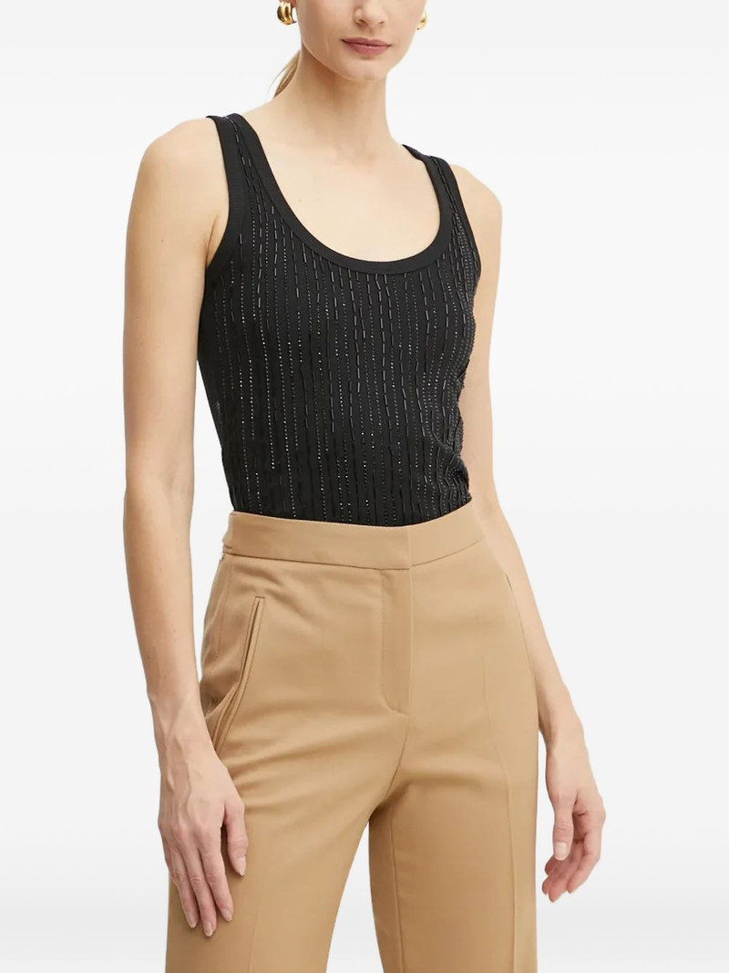 sleeveless scoop-neck tank top 1