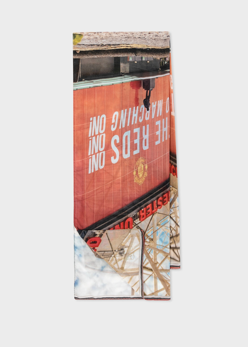 Paul Smith & Manchester United - 'Stadium' Print Scarf 4