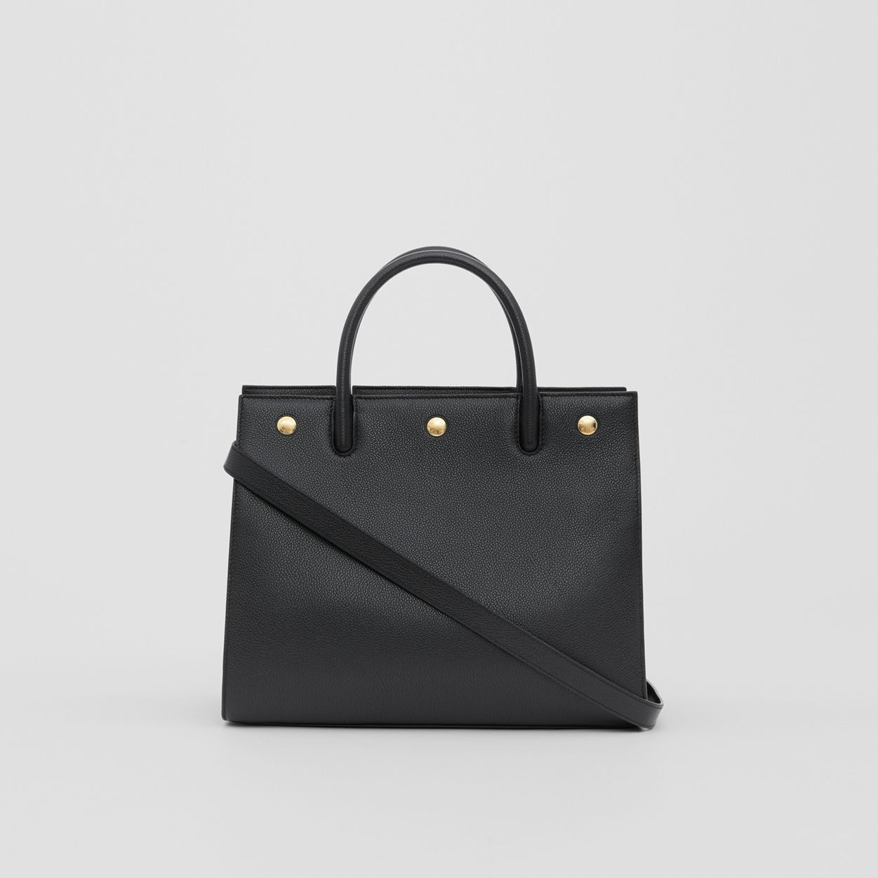 Small Leather Two-handle Title Bag - 8