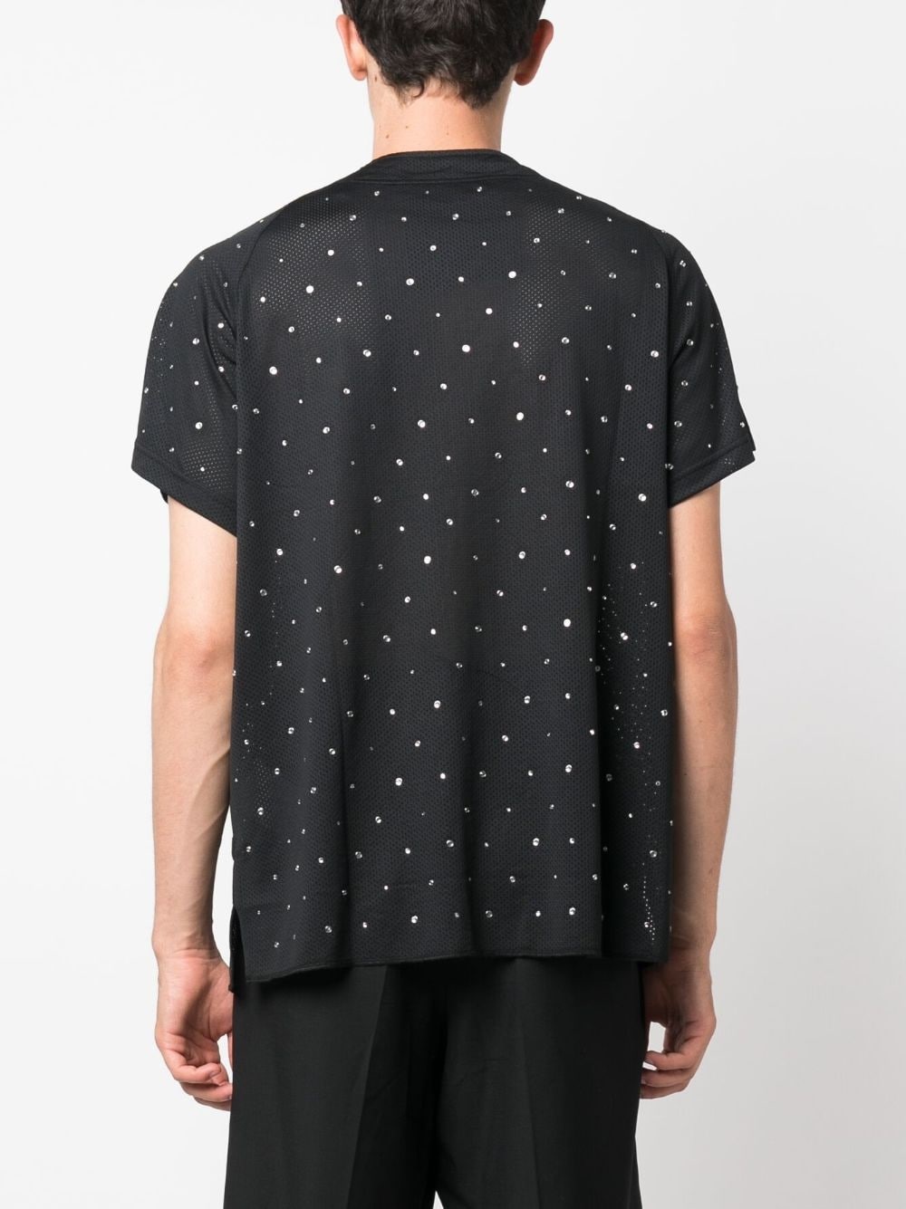 stud-embellished short-sleeved shirt - 4