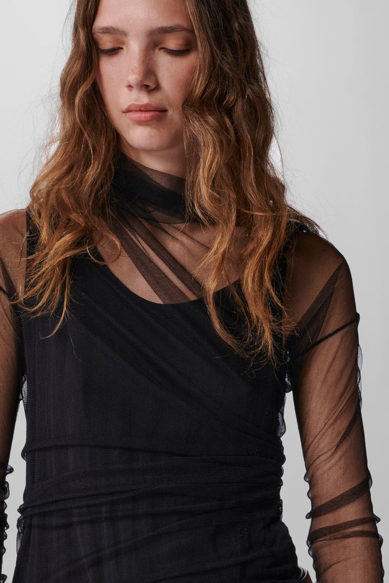 Tatiana Standard Long Twist Top Silk Tulle - 5